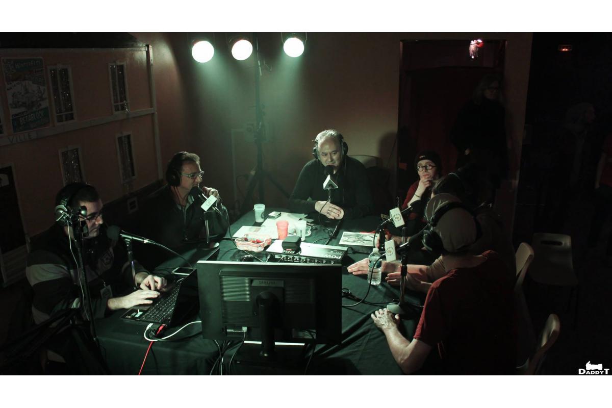 Le studio de la radio au Winterfest #1